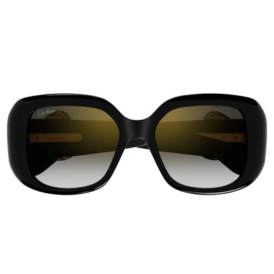 Cartier Eyewear CT0471S-001 Black Grey Sunglasses
