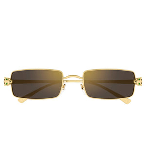 Cartier Eyewear CT0473S-001 Panthere De Cartier Gold Grey Sunglasses