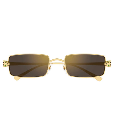 Cartier Eyewear CT0473S-001 Panthere De Cartier Gold Grey Sunglasses