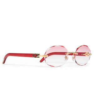 Cartier Eyewear Custom CT0052O-006 C Decor Rimless Sunglasses