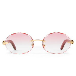 Cartier Eyewear Custom CT0052O-006 C Decor Rimless Sunglasses