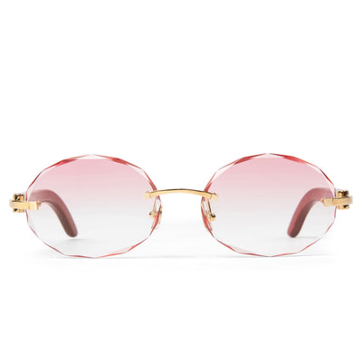 Cartier Eyewear Custom CT0052O-006 C Decor Rimless Sunglasses