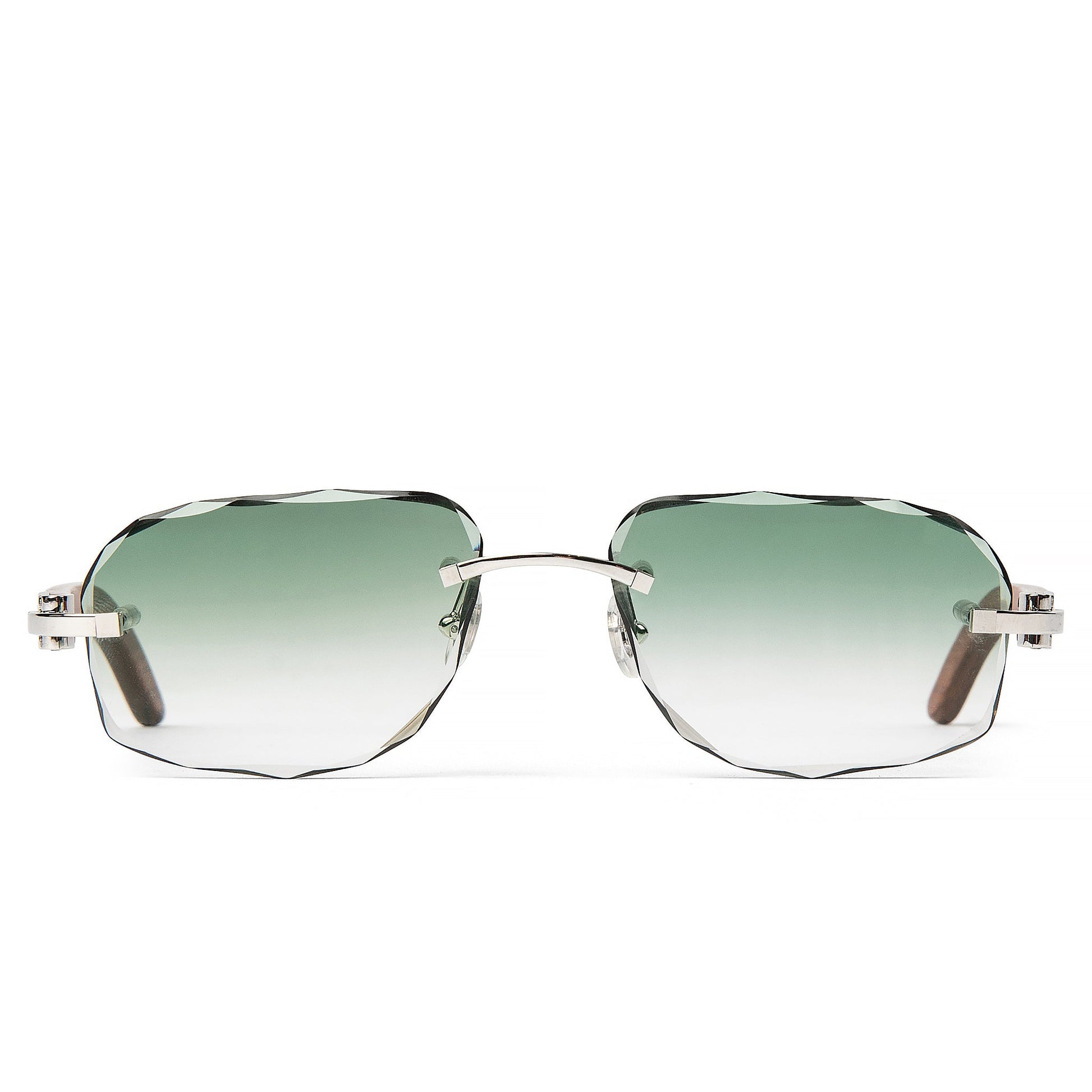 Cartier Eyewear Custom CT0052O-009 C Decor Rimless Sunglasses