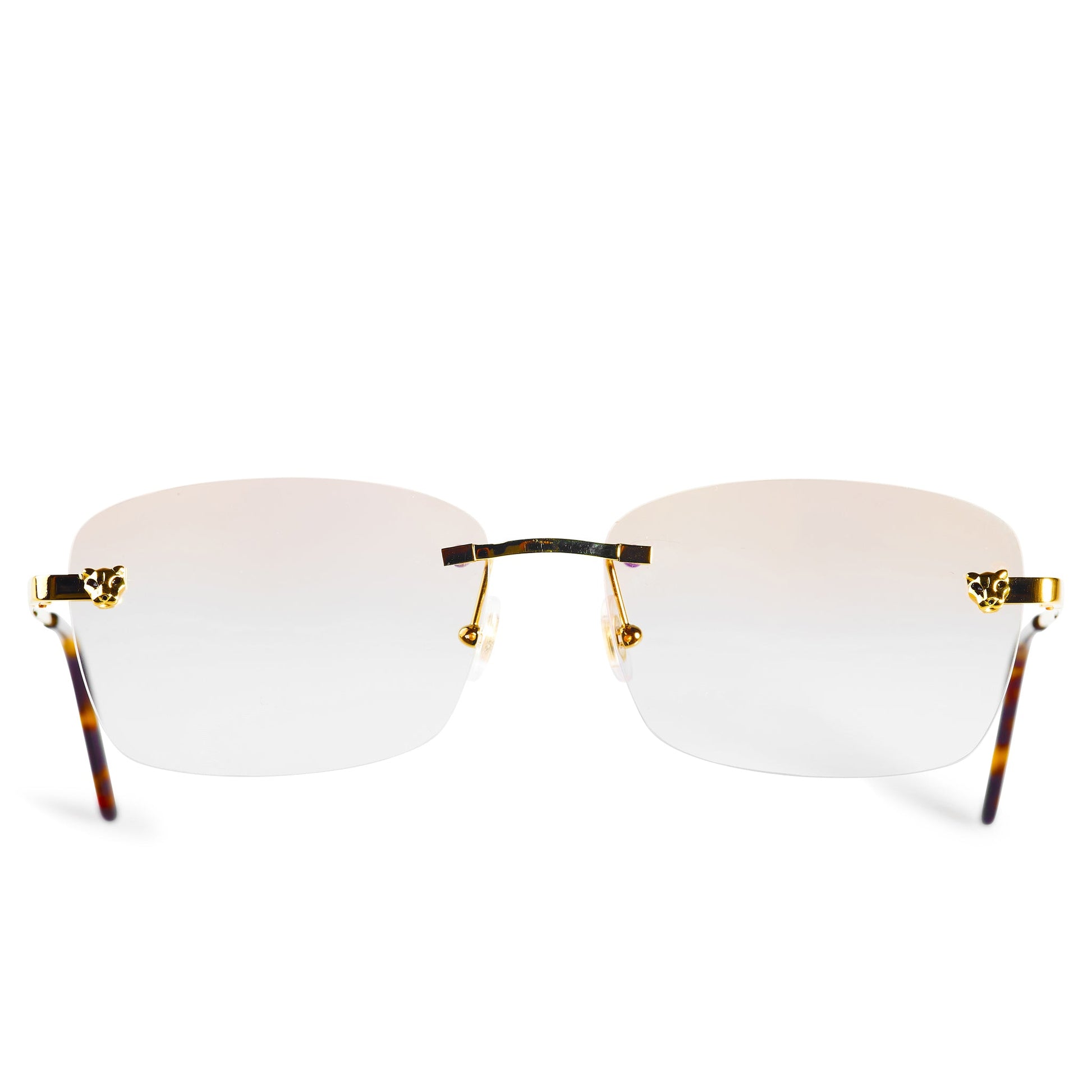 Cartier Eyewear Custom CT01480 Panthere De Cartier Rimless Sunglasses