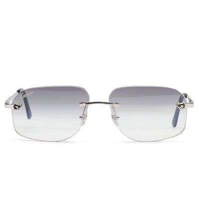 Cartier Eyewear Custom CT01480-002 Panthere De Cartier Rimless Sunglasses