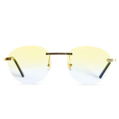 Cartier Eyewear Custom CT0167O Santos De Cartier Rimless Sunglasses