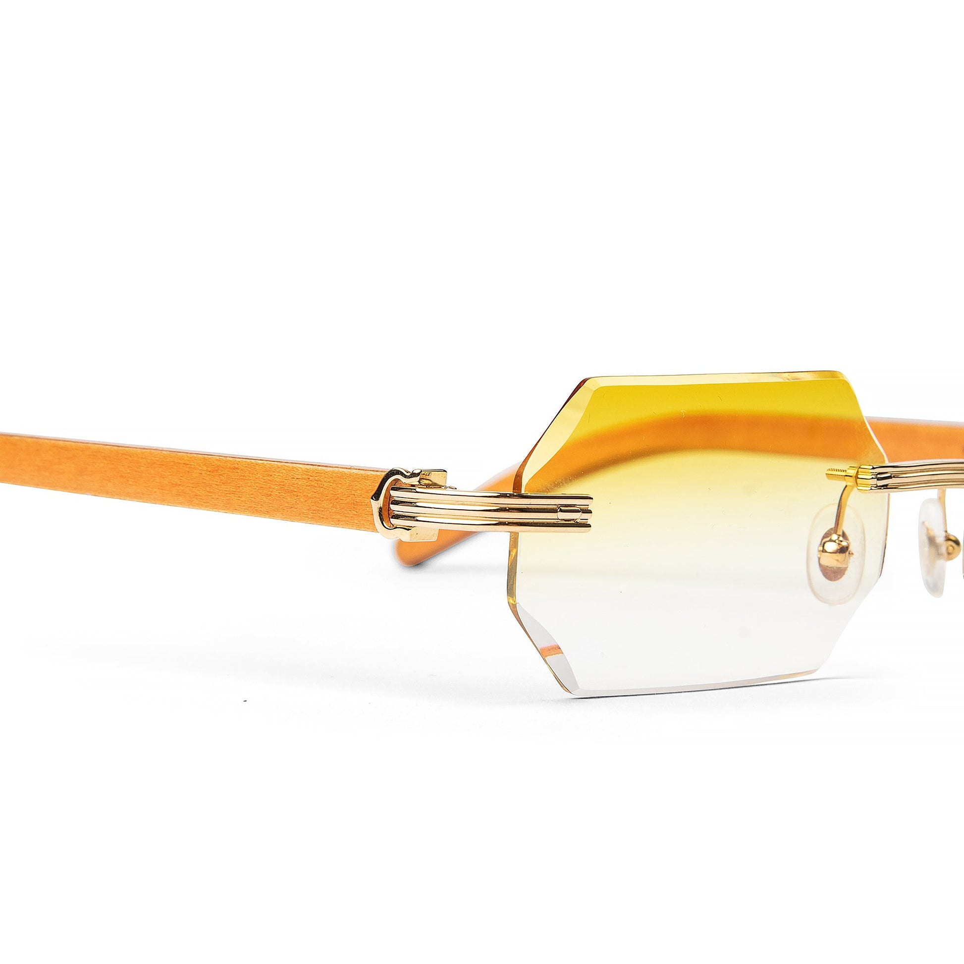 Cartier Eyewear Custom CT0286O-006 Premiere De Cartier Rimless Sunglasses