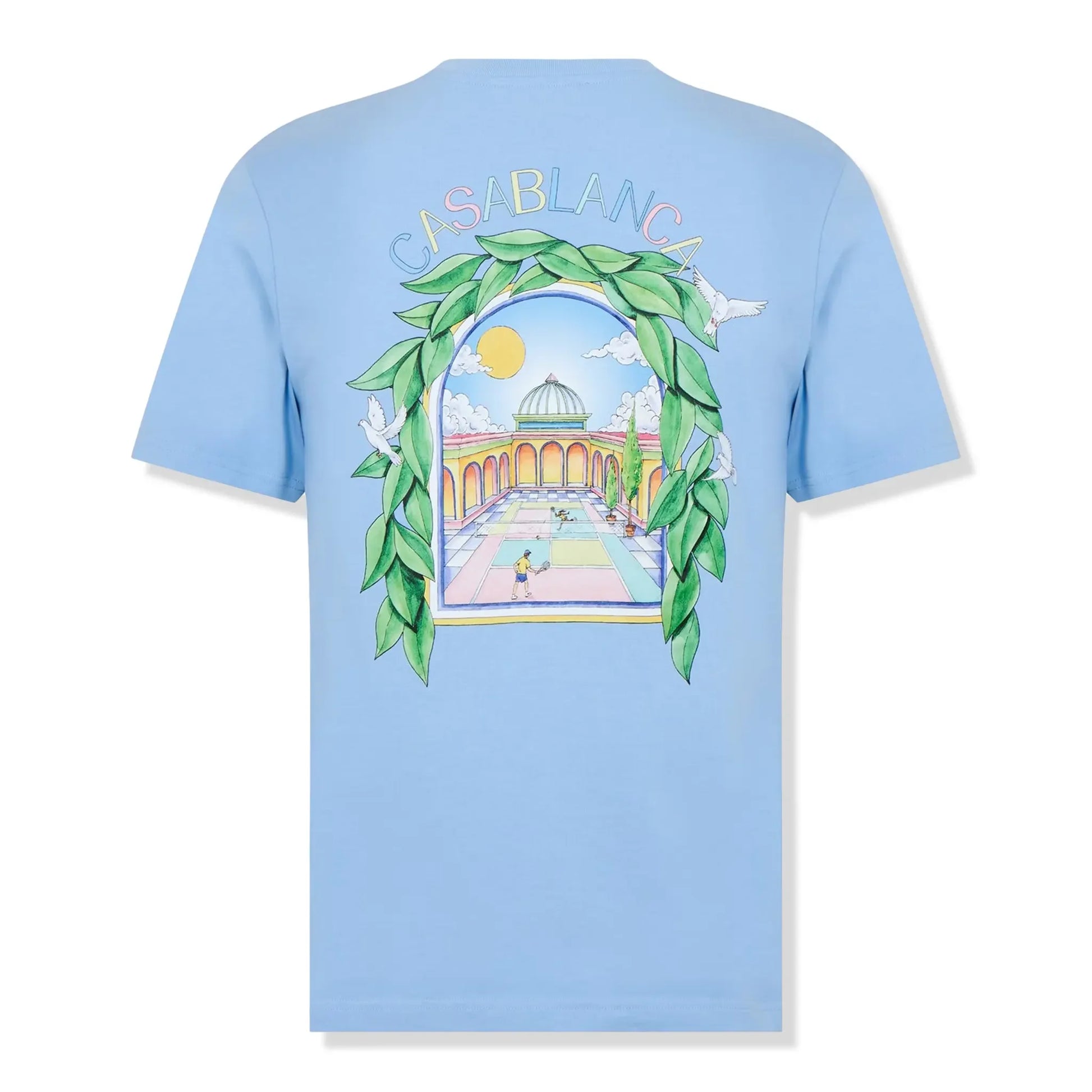 Casablanca Casa Larche Tennis Blue T Shirt