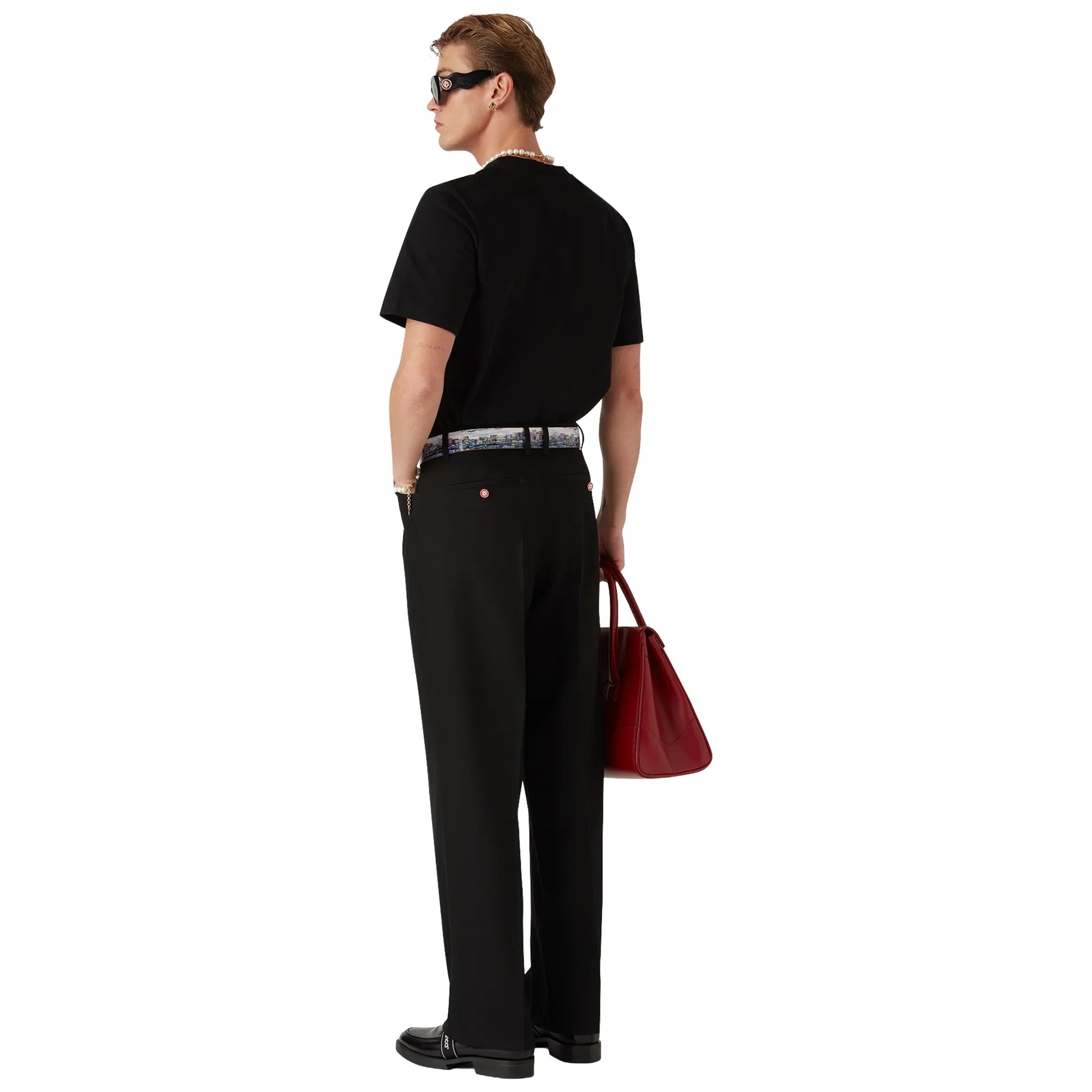 Casablanca Diamond Logo Black T Shirt