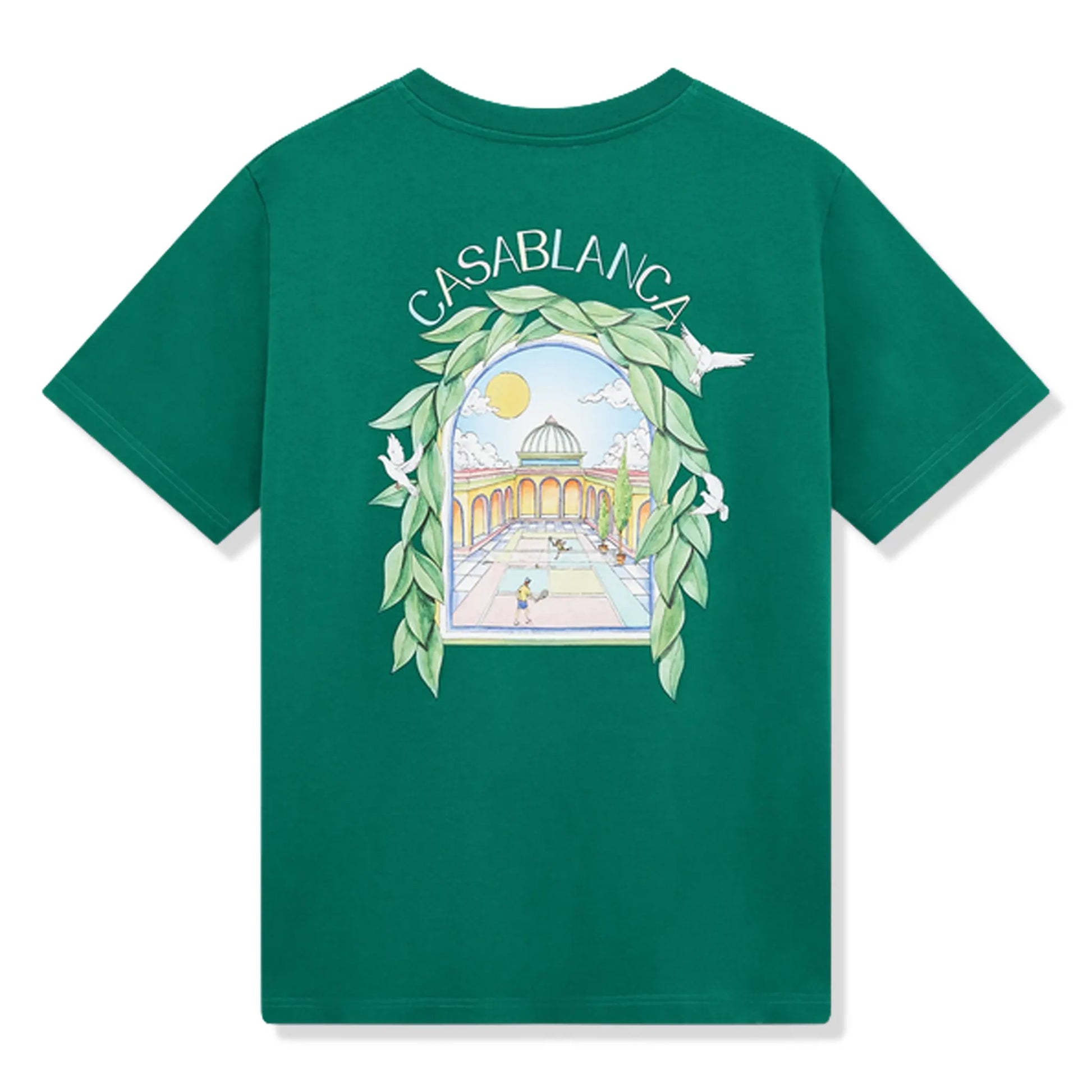 Casablanca L'Arche Tennis Club Graphic Racing Green T Shirt