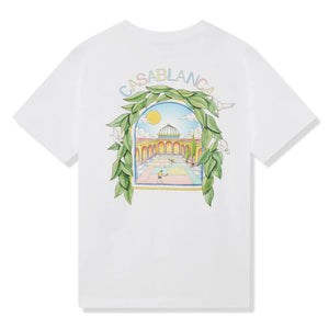 Casablanca L'Arche Tennis Club Graphic White T Shirt