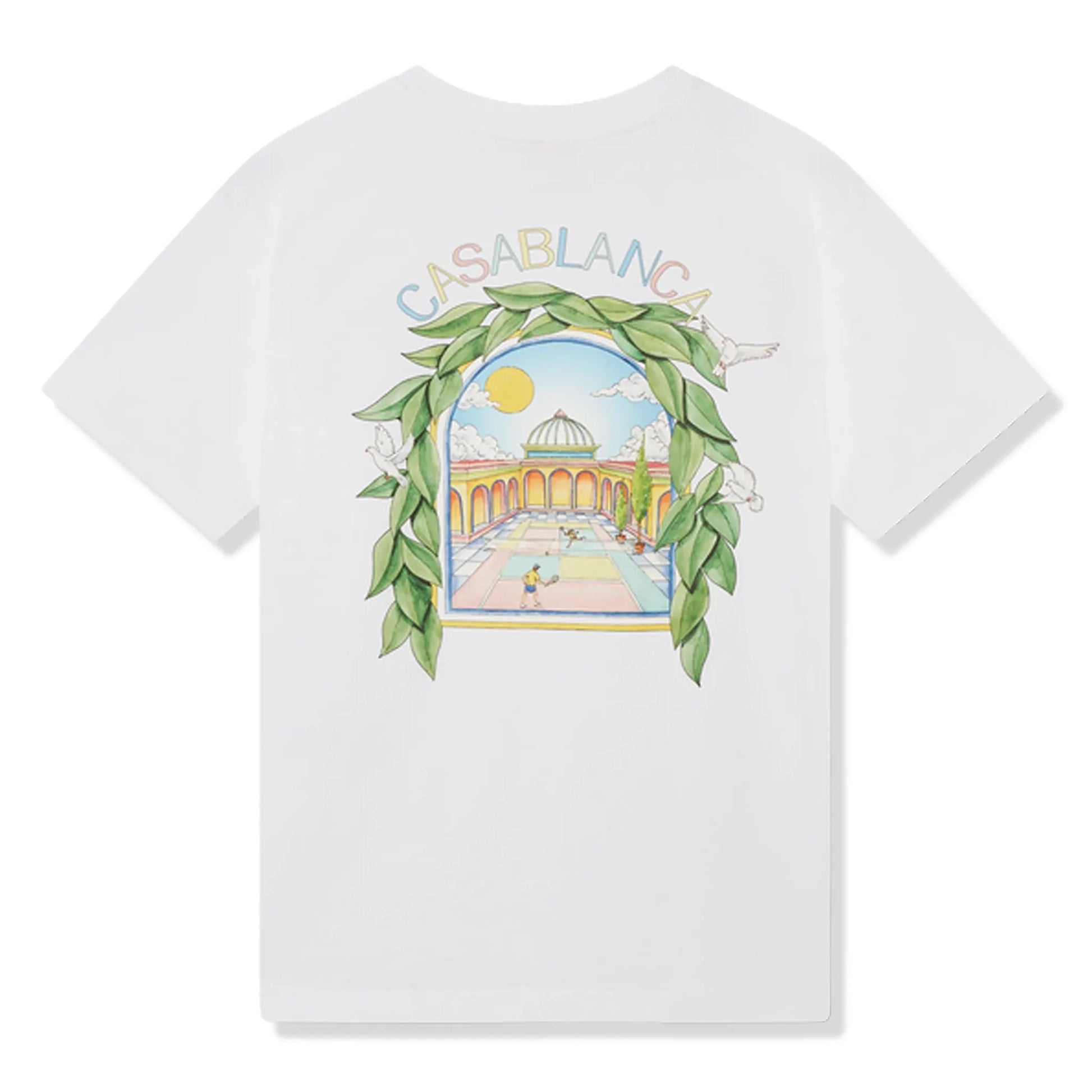 Casablanca L'Arche Tennis Club Graphic White T Shirt
