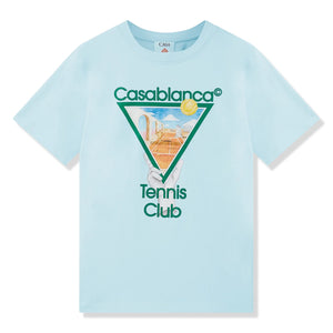 Casablanca Metaphysical Tennis Icon Blue T-Shirt