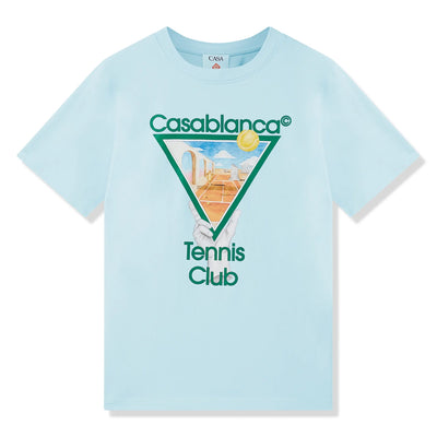 Casablanca Metaphysical Tennis Icon Blue T-Shirt