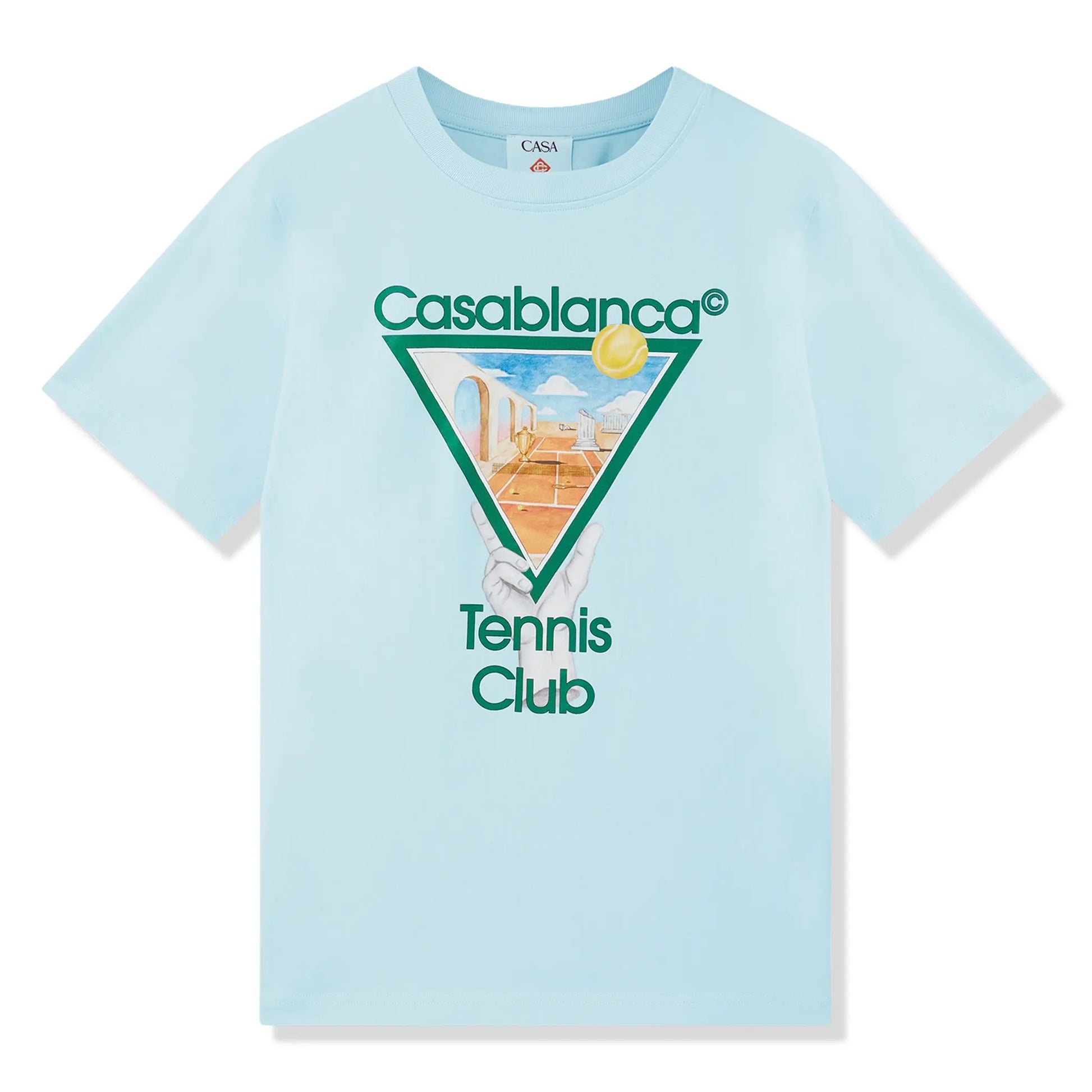 Casablanca Metaphysical Tennis Icon Blue T-Shirt