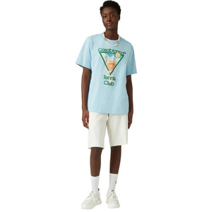 Casablanca Metaphysical Tennis Icon Blue T-Shirt