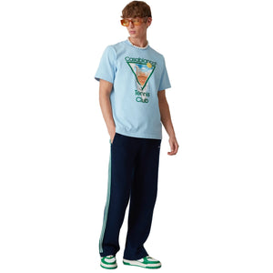 Casablanca Metaphysical Tennis Icon Blue T-Shirt
