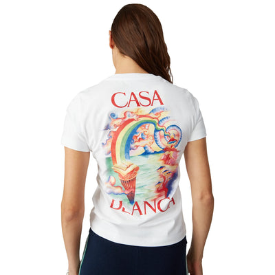 Casablanca Nature's Teacher Printed White T-Shirt