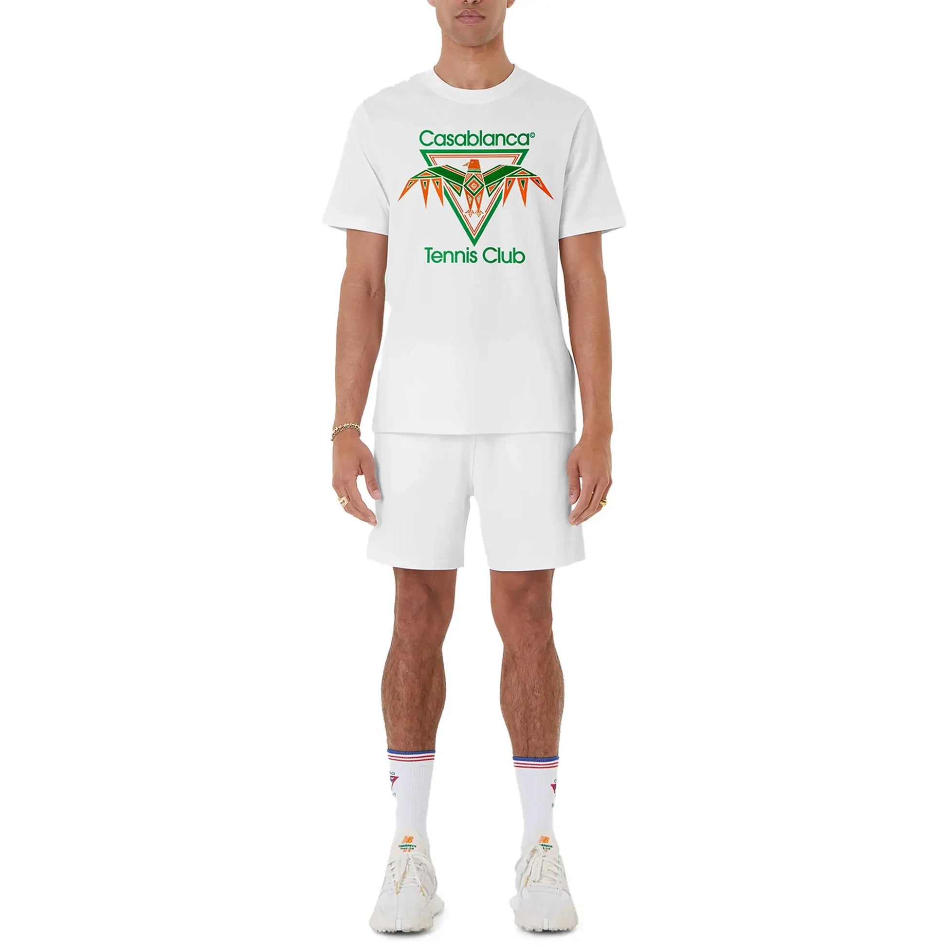 Casablanca Playful Eagle White T-Shirt