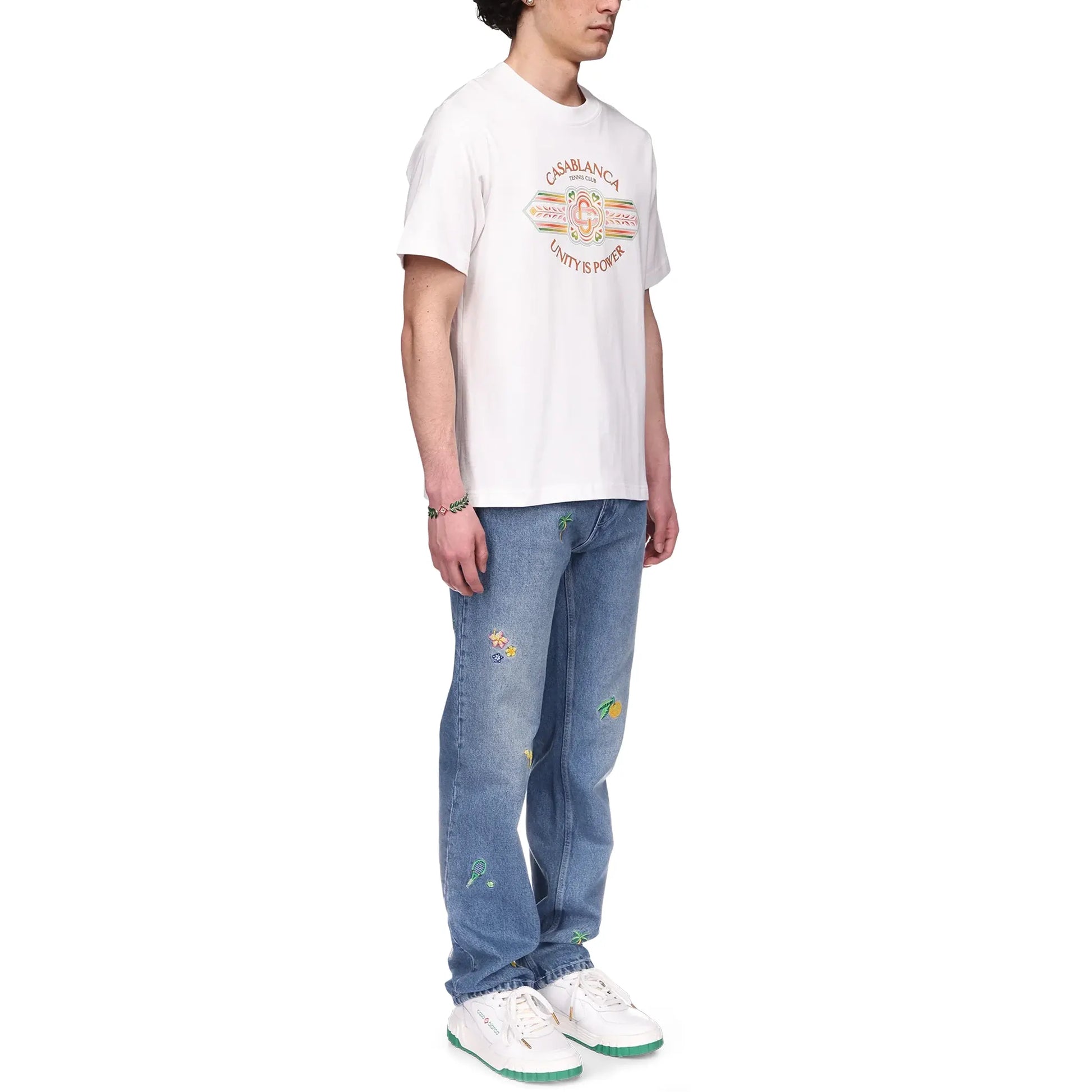 Casablanca Unity Is Power White T-Shirt