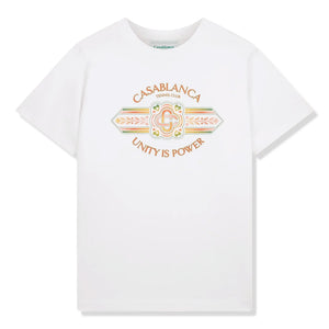 Casablanca Unity Is Power White T-Shirt