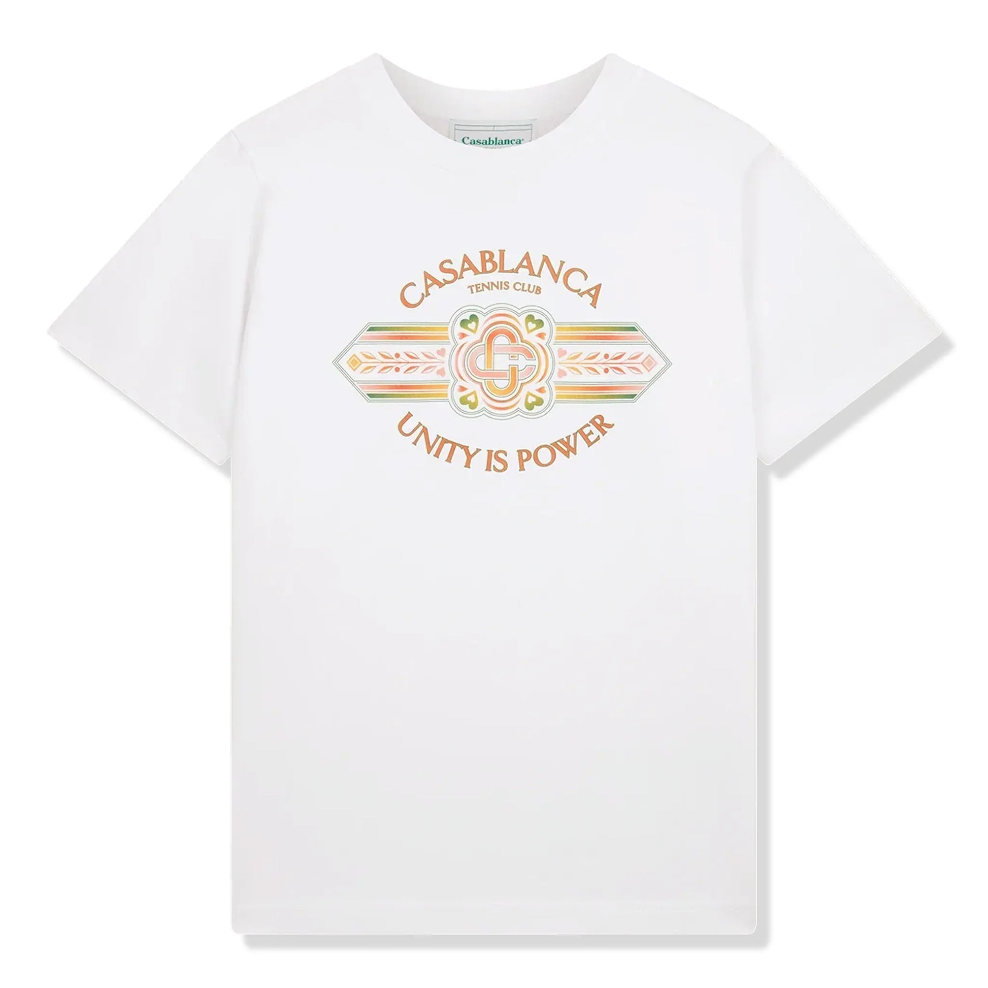 Casablanca Unity Is Power White T-Shirt
