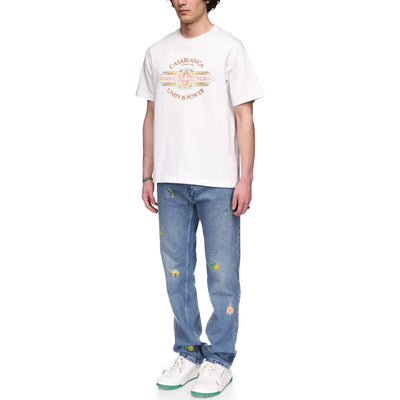 Casablanca Unity Is Power White T-Shirt