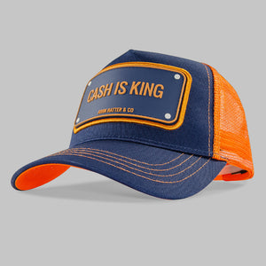 Cash is King Navy Trucker Cap