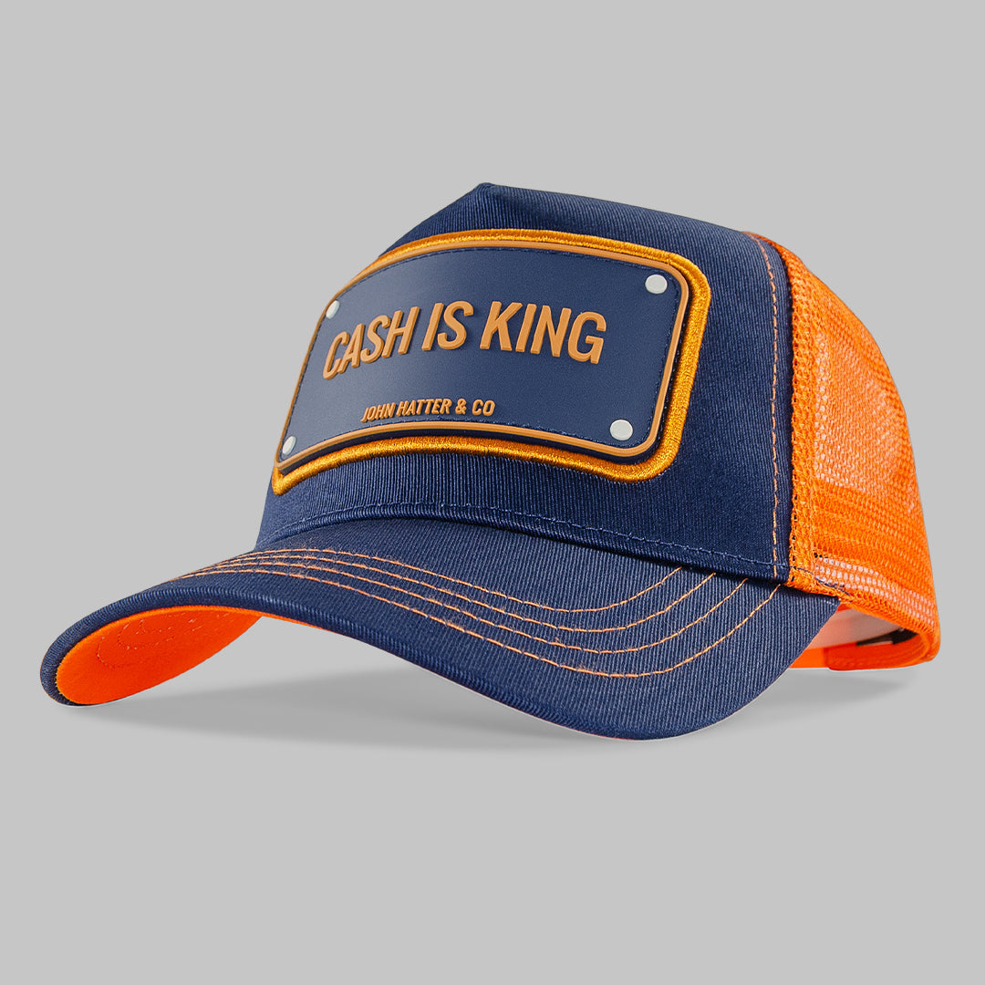 Cash is King Navy Trucker Cap