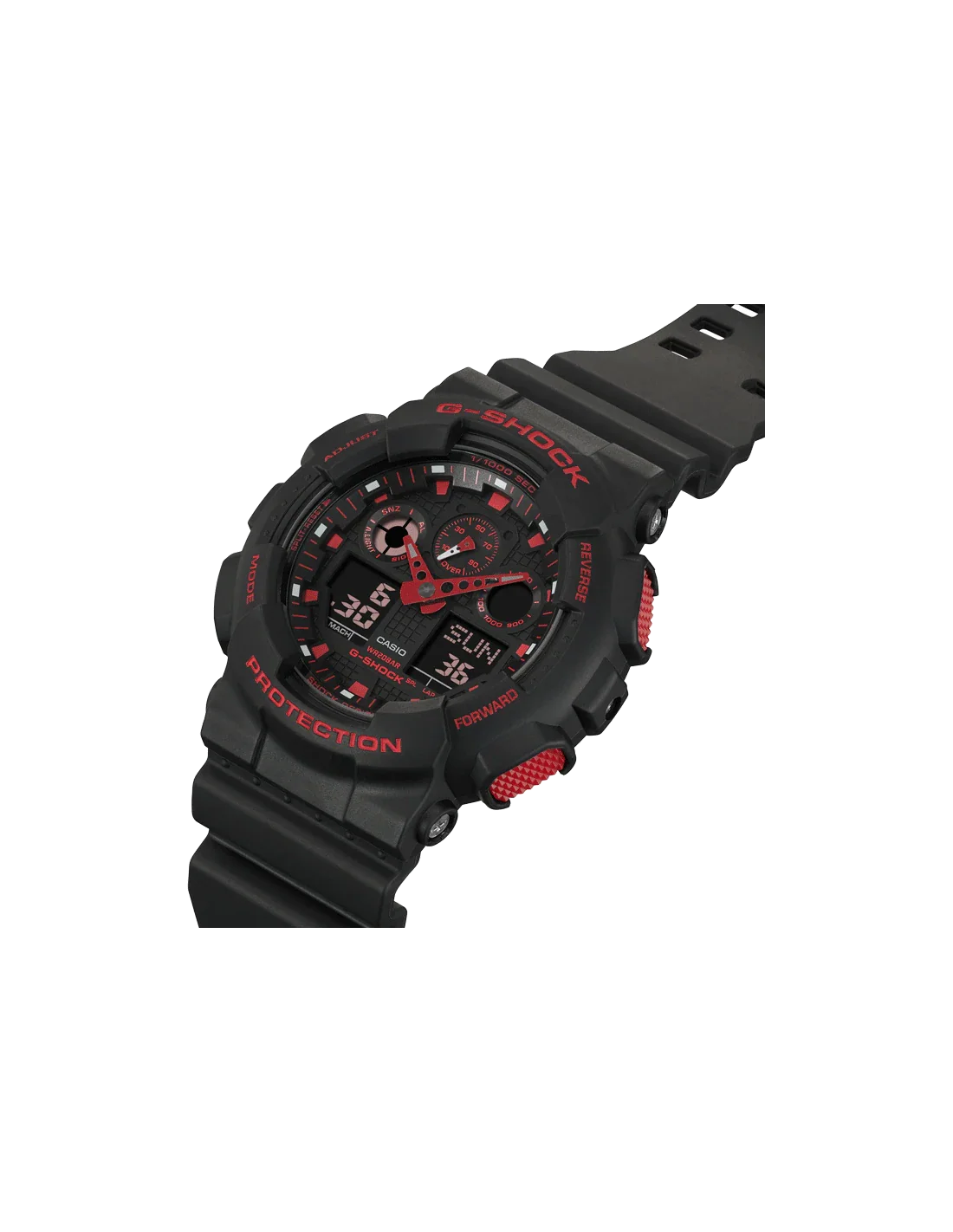 Casio G-Shock Black & Red Dial Men 51.2mm