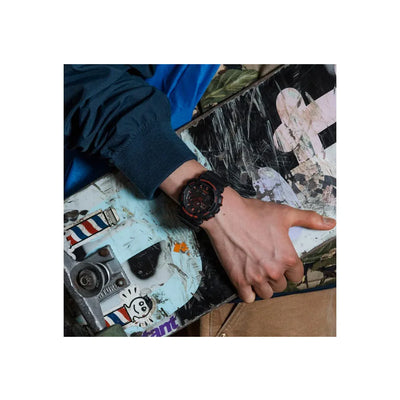 Casio G-Shock Black & Red Dial Men 51.2mm