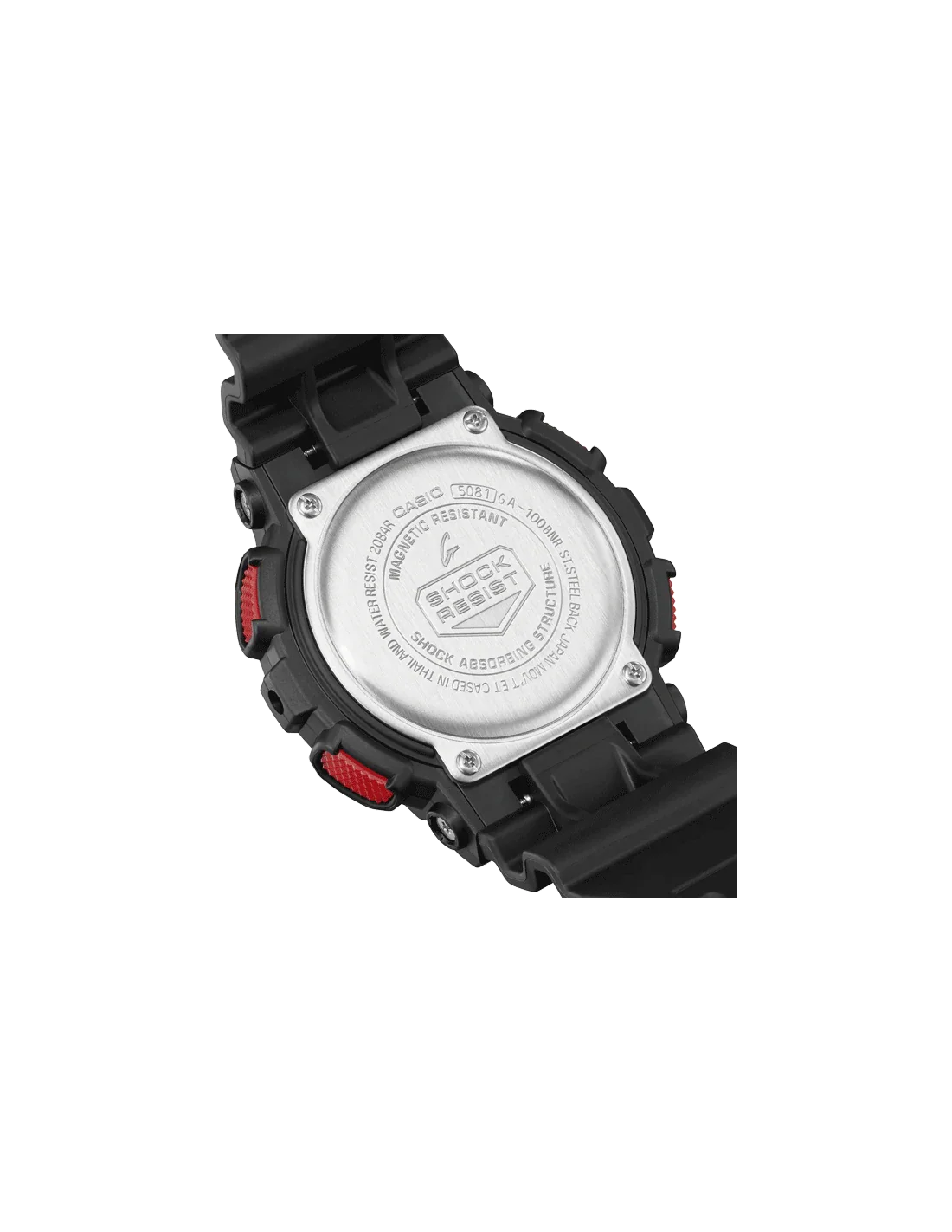 Casio G-Shock Black & Red Dial Men 51.2mm