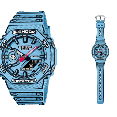 CASIO G SHOCK BLUE MANGA