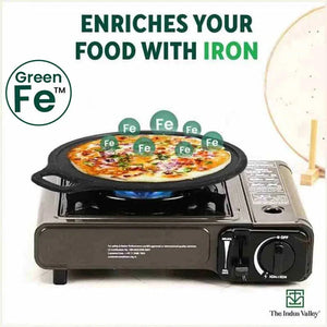 Super Smooth Cast Iron Tawa, Pre-seasoned, 100% Pure, Toxin-free, Induction, 27.9cm, 2.7 kg
