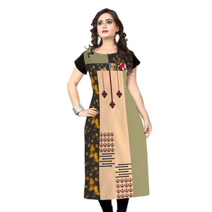Casual Printed Crepe Kurti - Pack of 3
