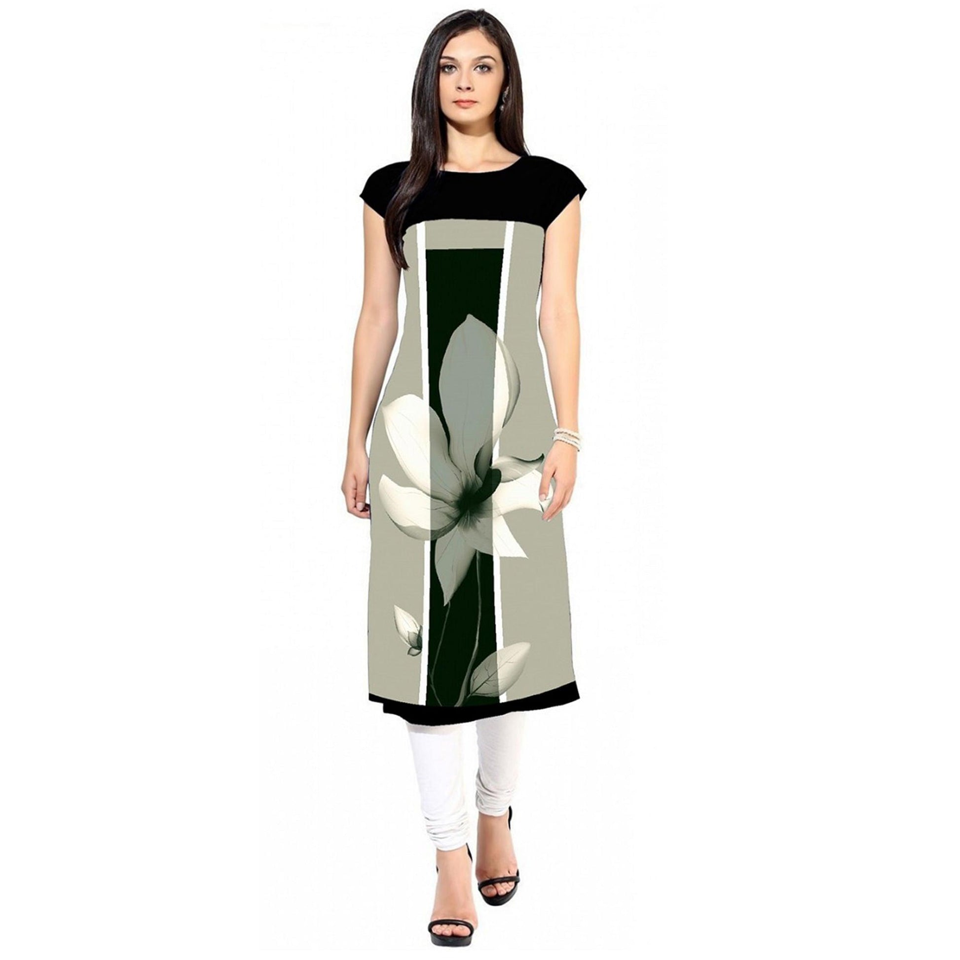 Casual Printed Crepe Kurti - Pack of 3