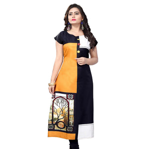 Casual Printed Crepe Kurti - Pack of 3