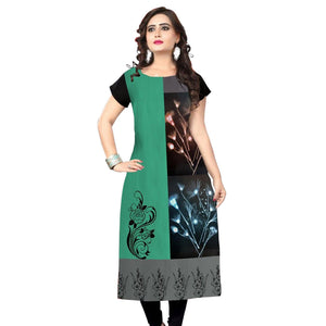 Casual Printed Crepe Kurti - Pack of 3
