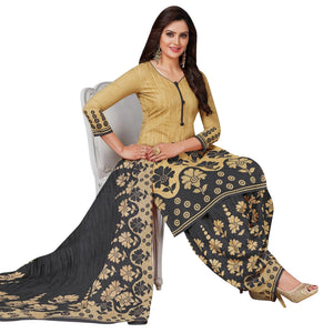 Casual Wear Printed Crepe Dress Material - Pack Of 3