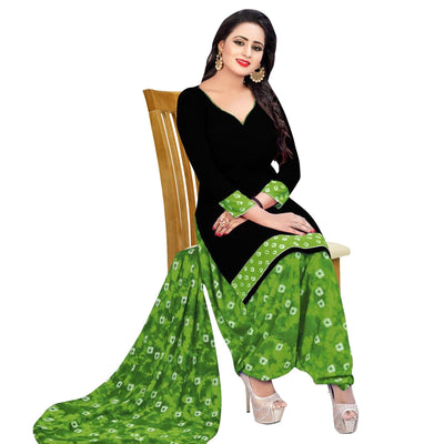 Casual Wear Printed Crepe Dress Material - Pack Of 3