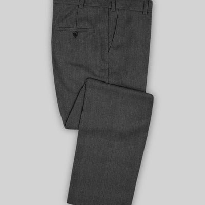 Cavalry Twill Dark Gray Wool Pants