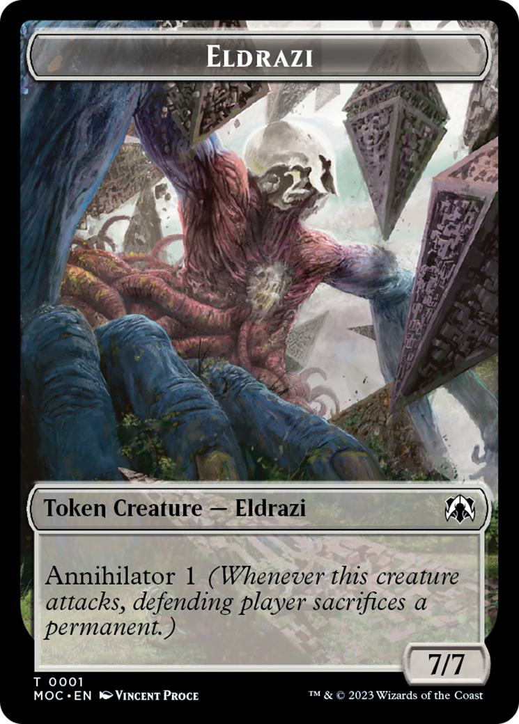 Angel Token (04) // Eldrazi Token (01) [March of the Machine: Commander: Tokens] [Non-Foil]