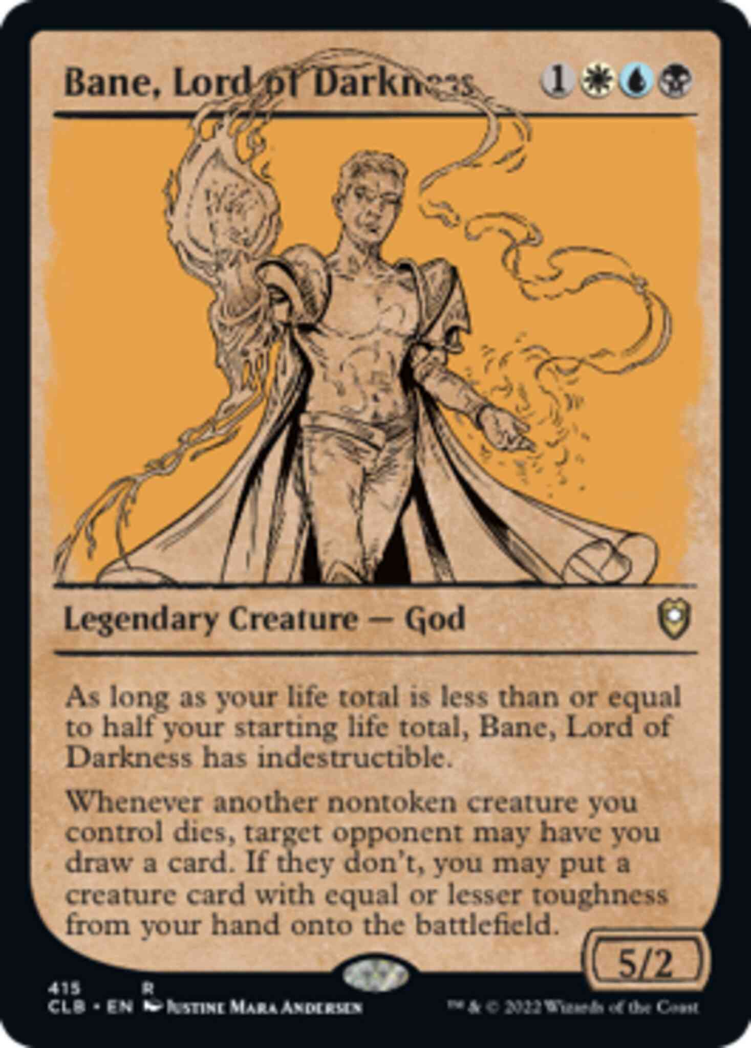 Bane, Lord of Darkness [415] [Rulebook Showcase] [Commander Legends: Battle for Baldur's Gate] [Non-Foil]