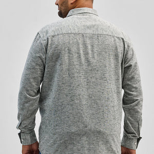 Grey Linen Blend Shirt