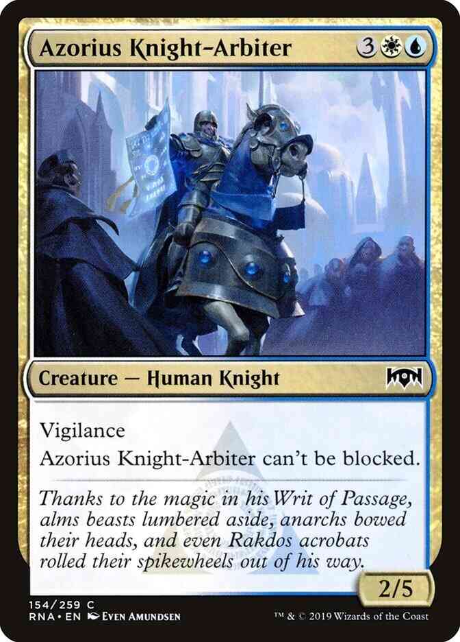 Azorius Knight-Arbiter [154] [Ravnica Allegiance] [Non-Foil]