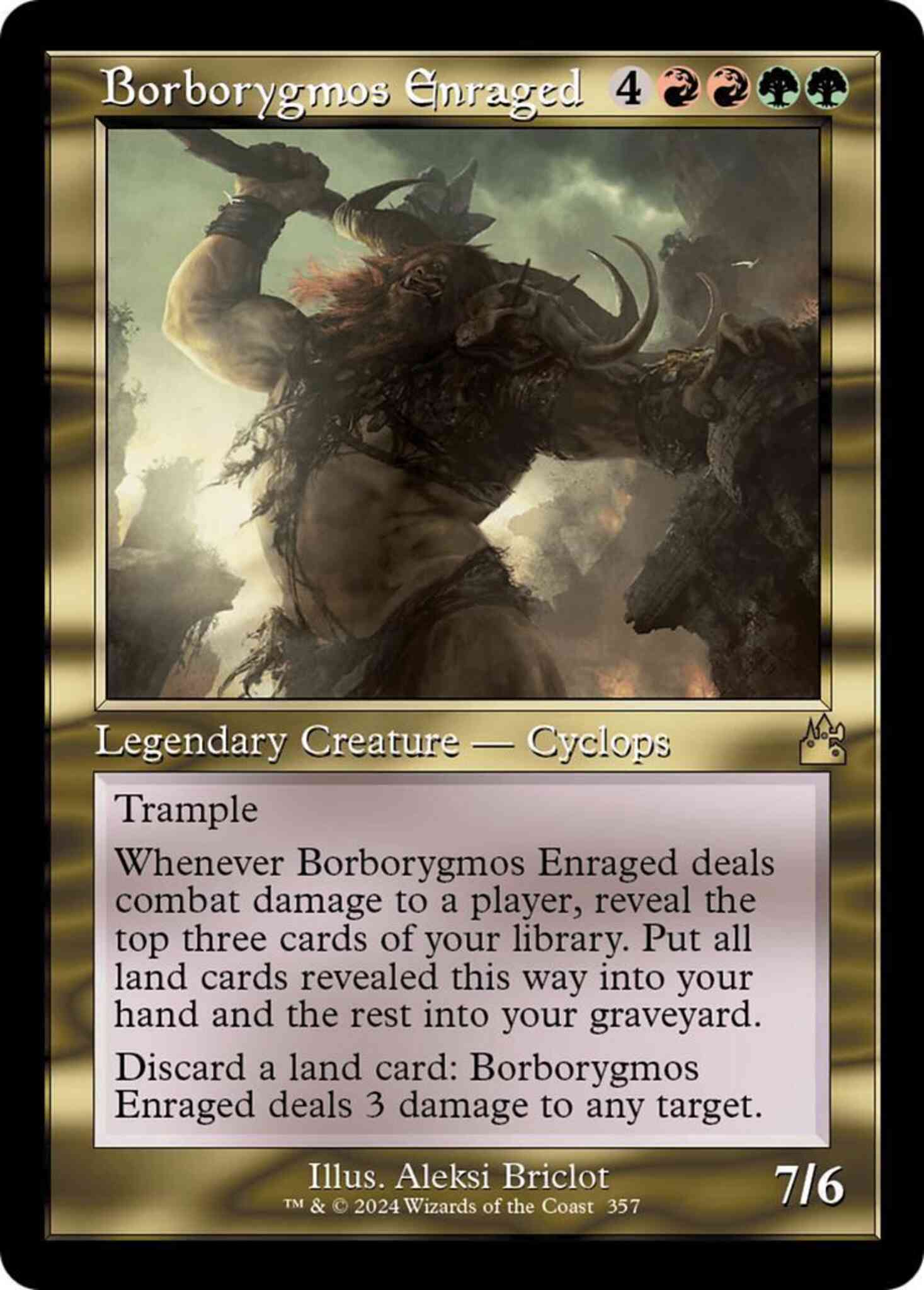 Borborygmos Enraged [357] [Retro Frame] [Ravnica Remastered] [Non-Foil]
