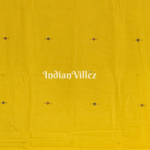 Yellow Odisha Handloom Natural Dye Kotpad Cotton Saree