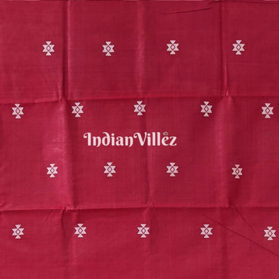 Rust Ganjam Bomkai Theme Gopalpur Tussar Silk Saree