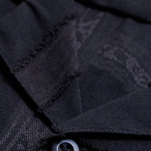 Black Geometric Box Fit Shirt