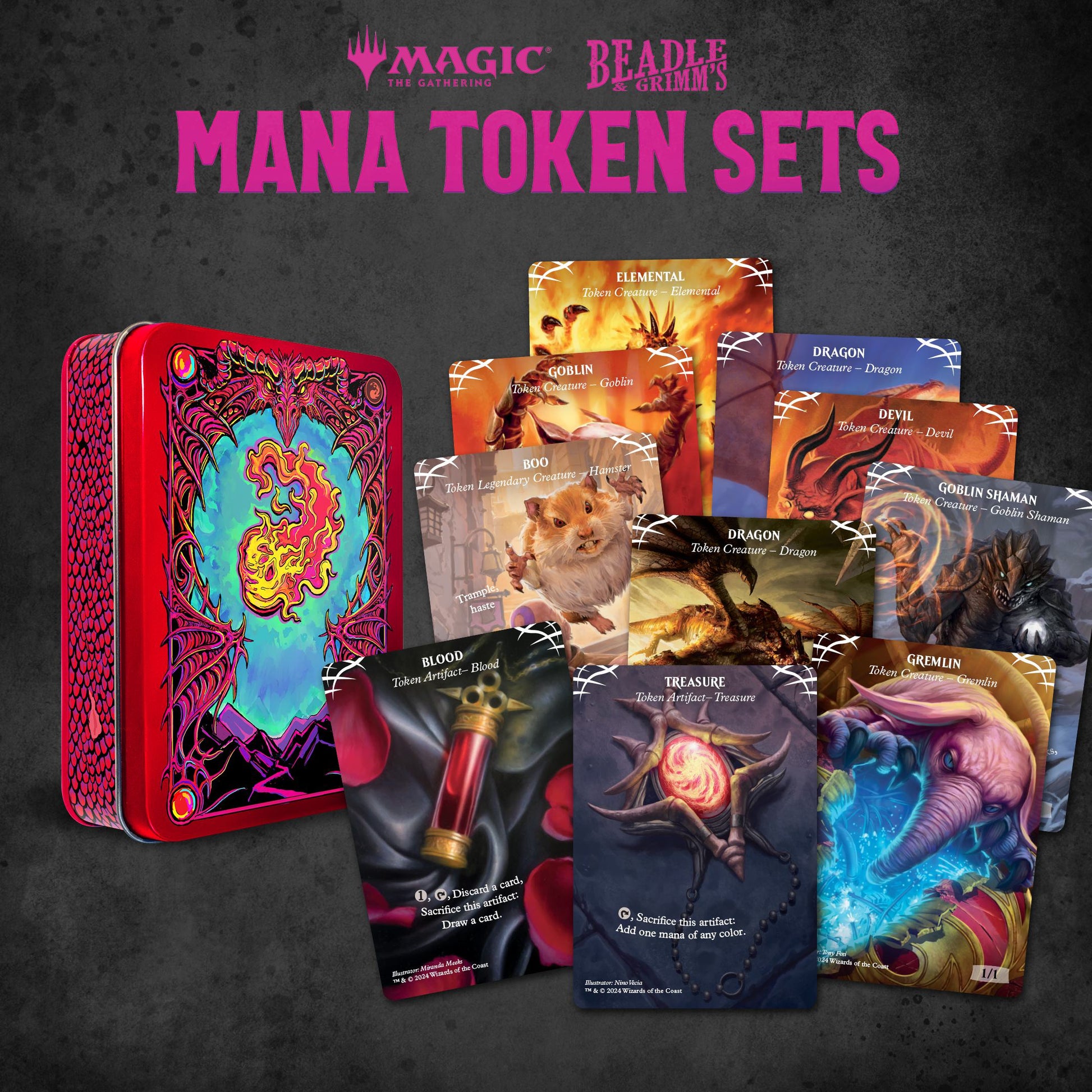 Beadle & Grimm's MTG Mana Token Set - Red
